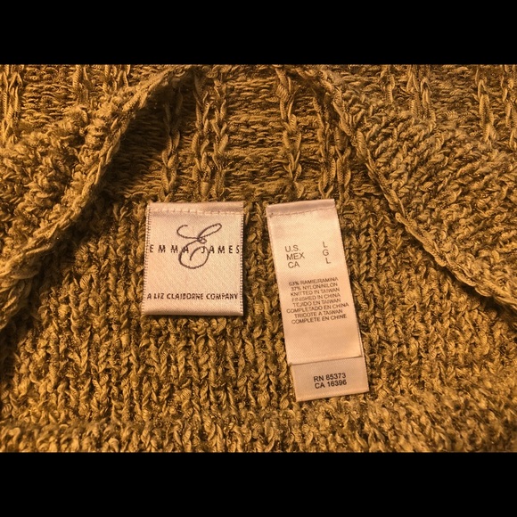 Emma James knitted blouse gold and cream color - Picture 6 of 7